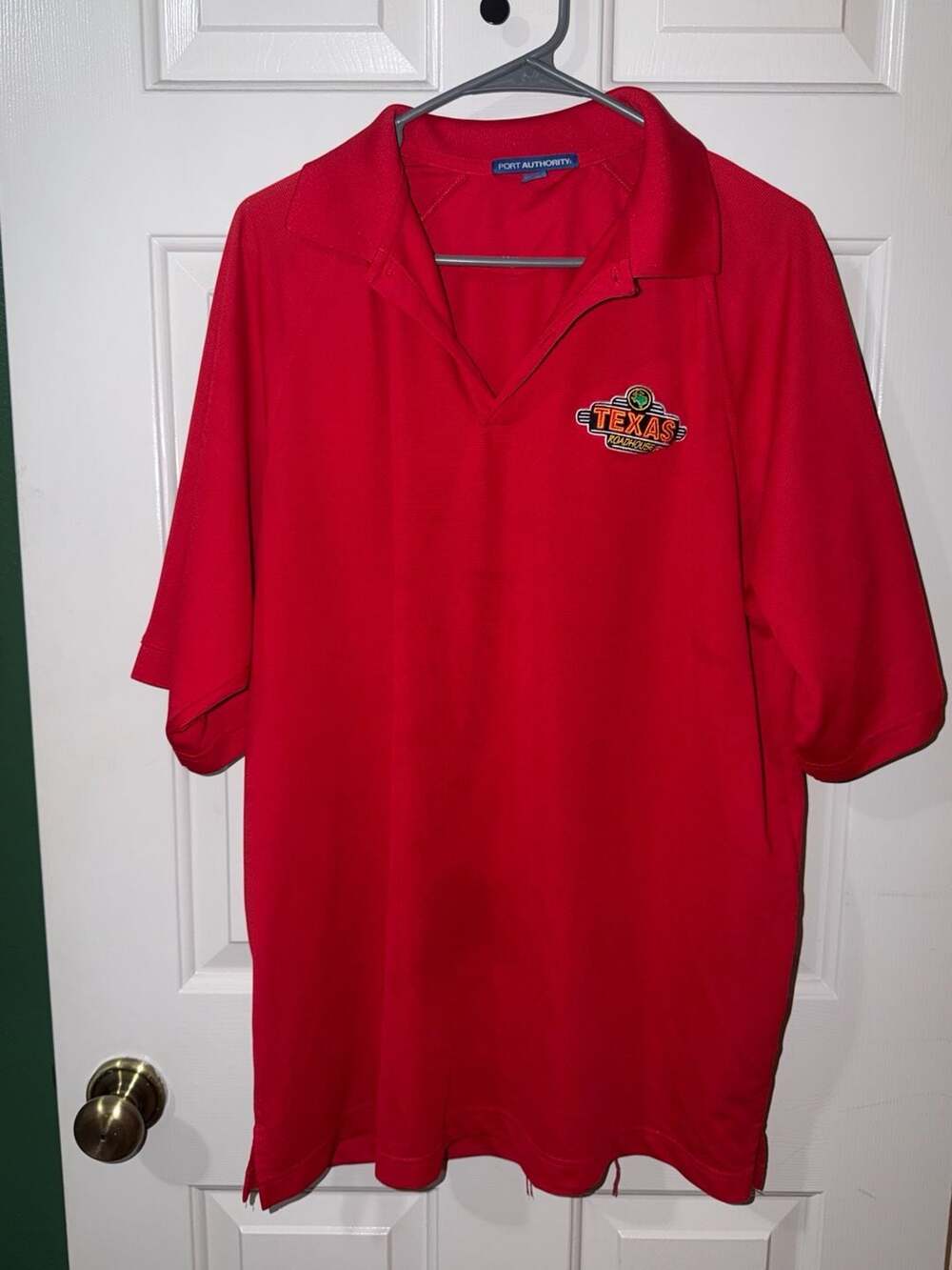 Port Authority Texas Roadhouse Polo Shirt XL Red